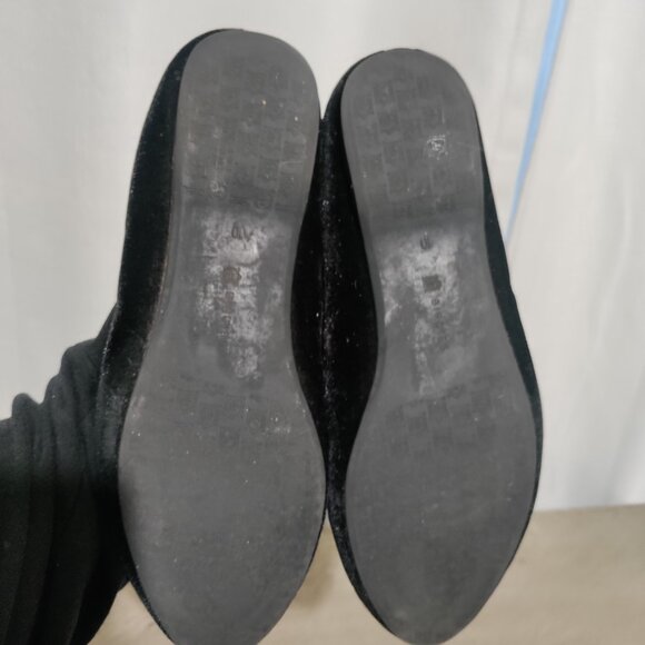 Birdies The Heron Black Velvet Loafer Slip On Shoes Classic Elegant Size 10 - Picture 5 of 12